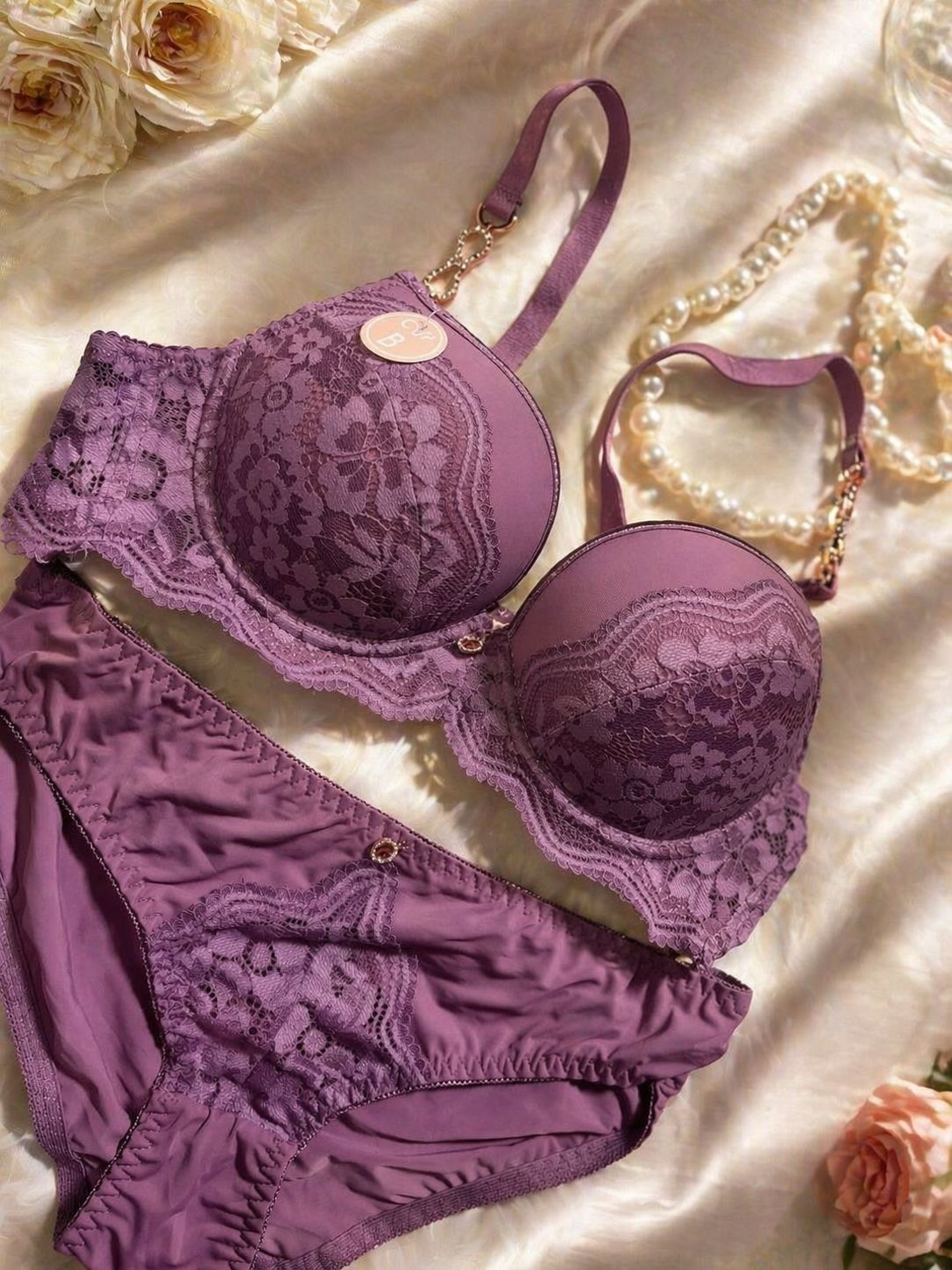 Premium Padded Bra & Panty Set – Push Up Fit & Elegant Style
